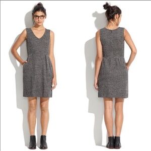 Madewell‎ Terrace Knit Twill Sleeveless Dress Medium Preppy Dark Academia